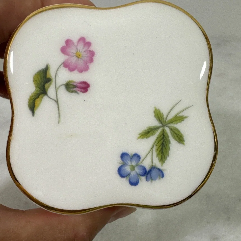 Vintage Lidded Trinket Box, by Royal Kent Made in Staffordshire, England